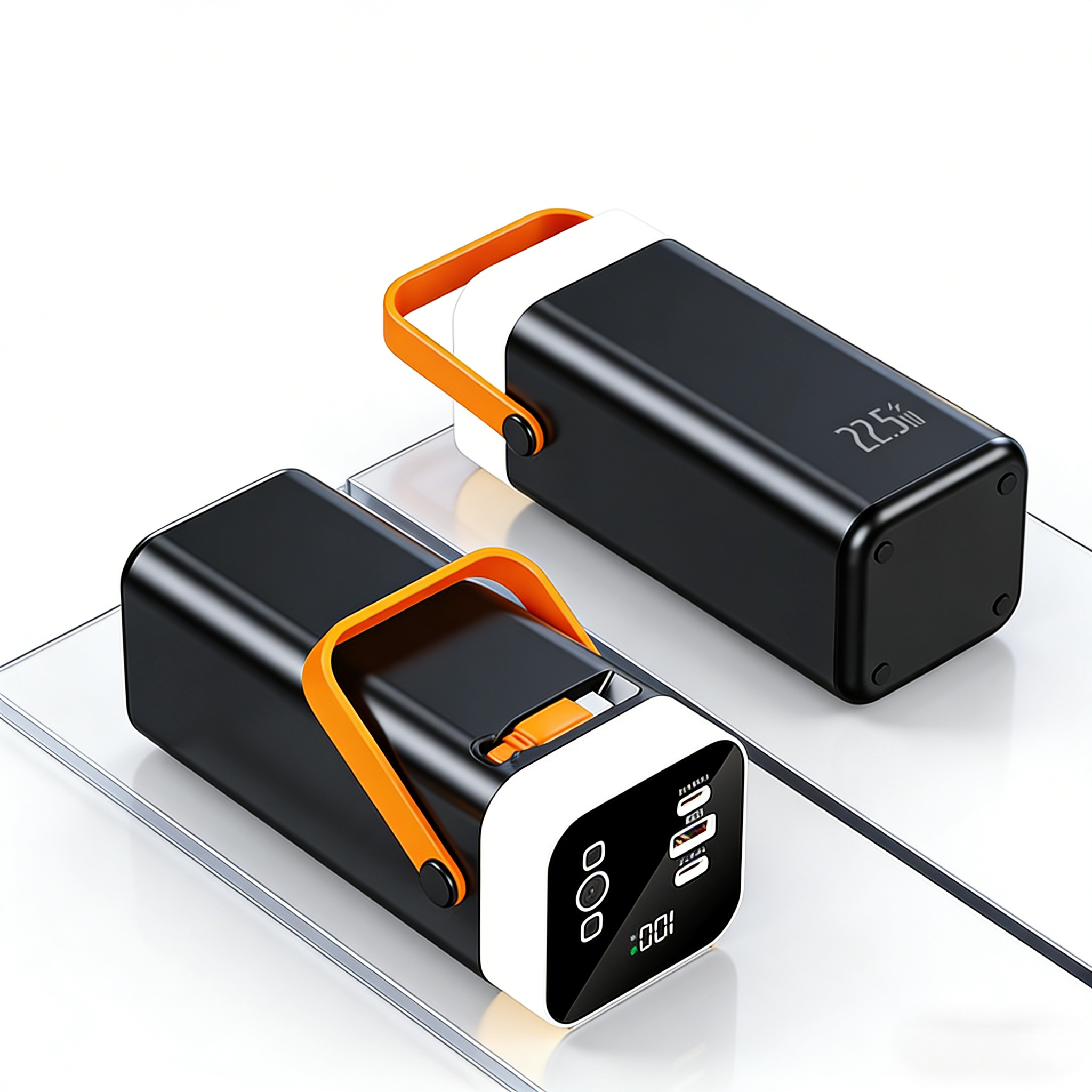 Outdoor portable colorful light mobile power bank