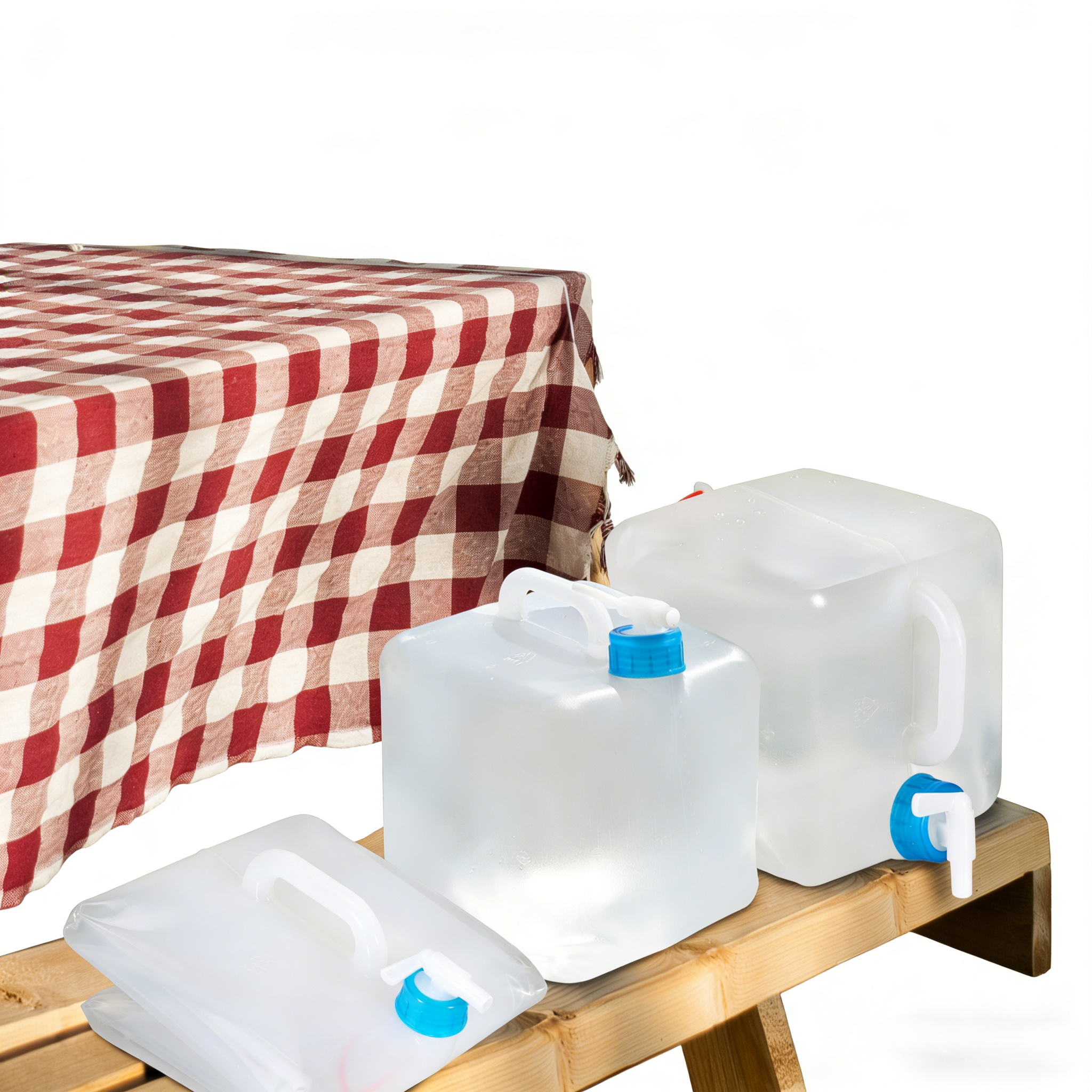 Thickened portable outdoor folding water bucket