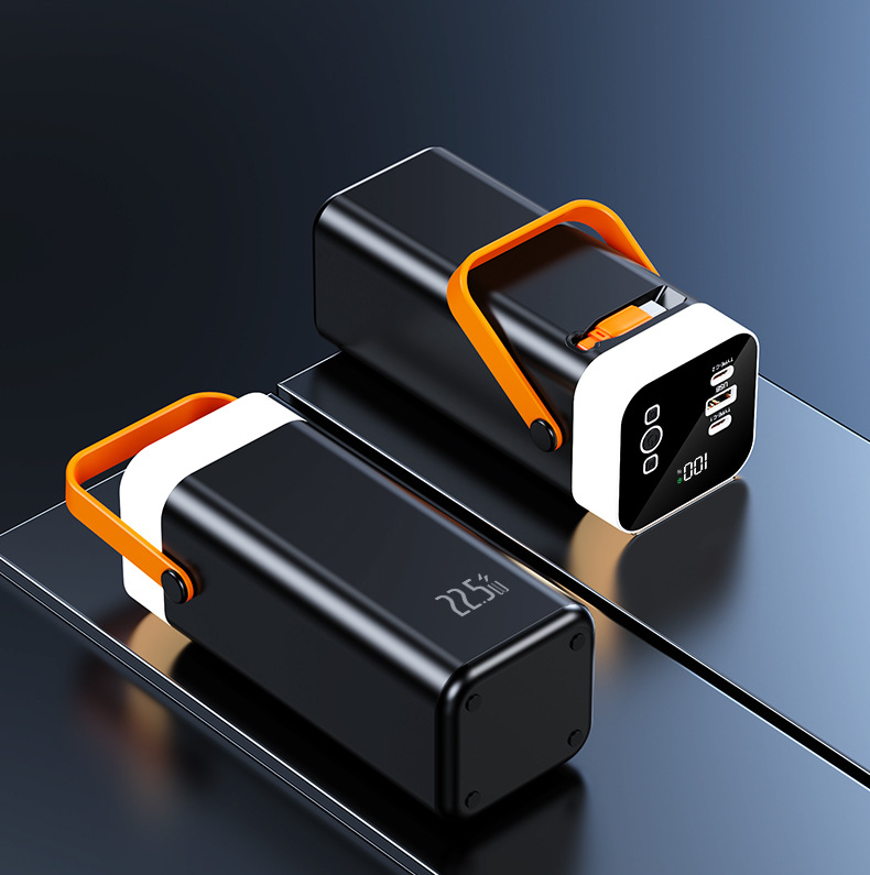 Outdoor portable colorful light mobile power bank