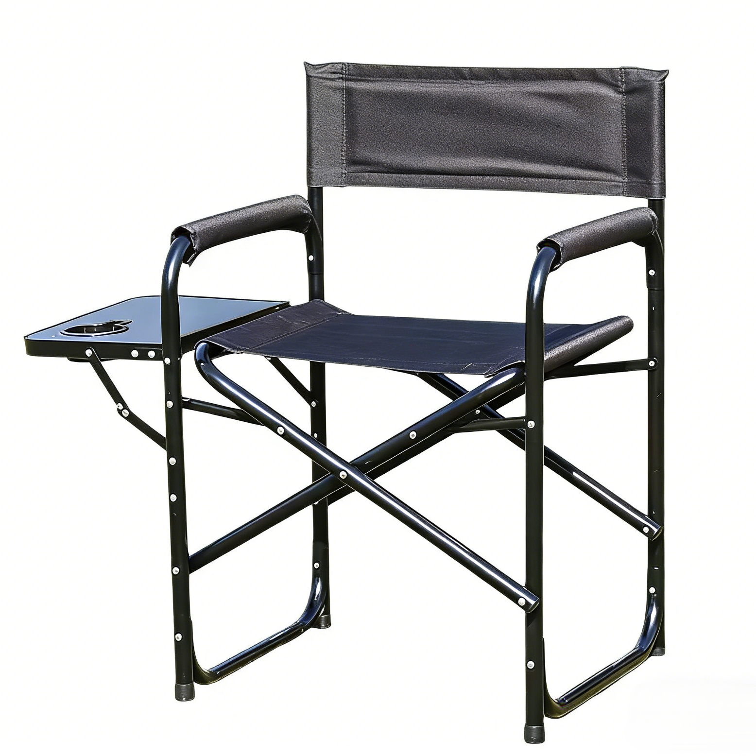 Outdoor folding chair with table board