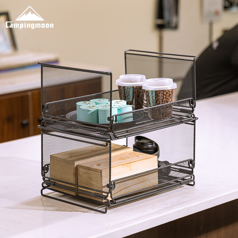 CK-23BK Hexagonal Pattern Half Fence Mesh Cage Multifunctional Storage Rack