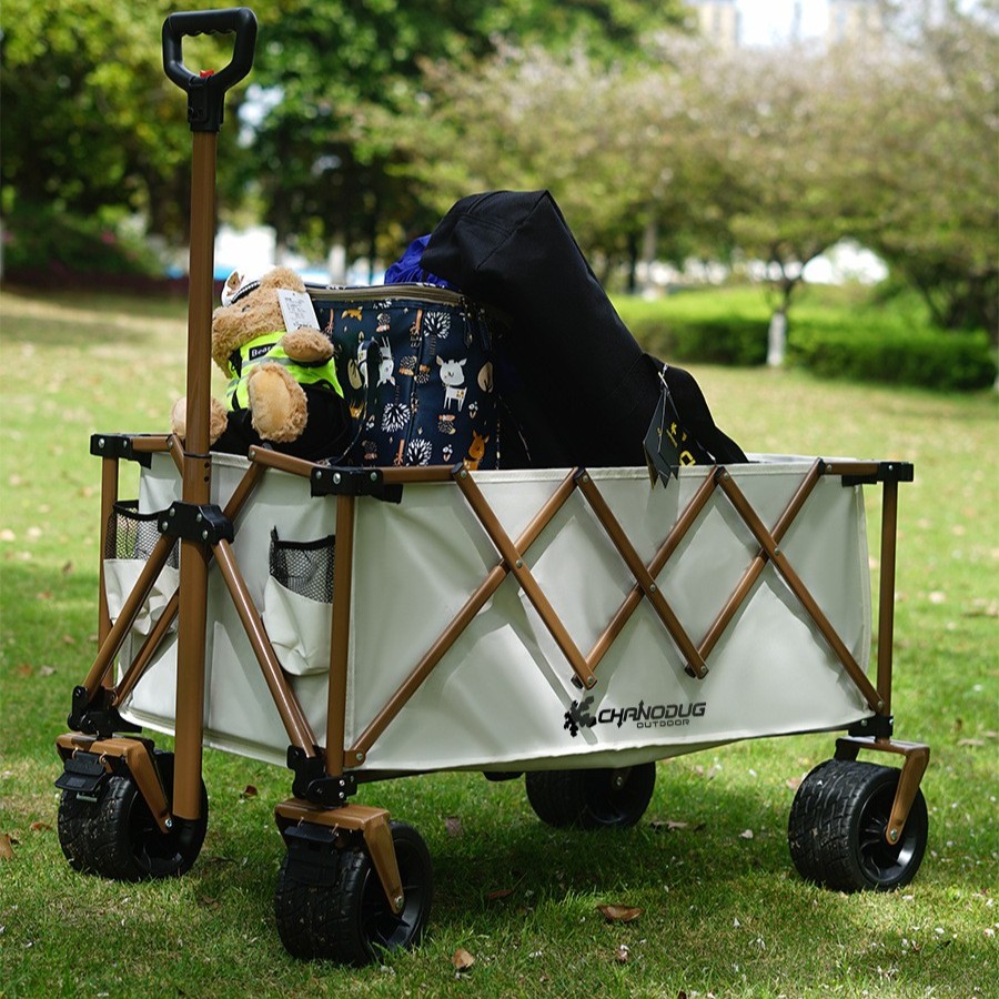 Outdoor portable folding camping car