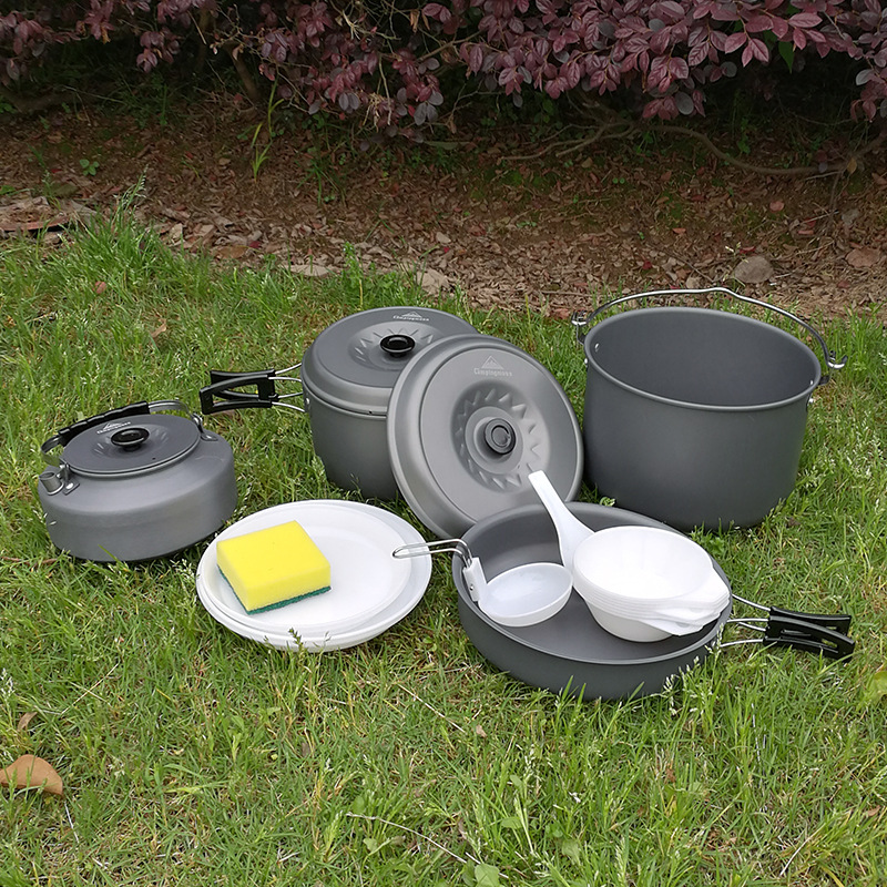 MC-700 Camping Cookware Set for 7-8 Persons