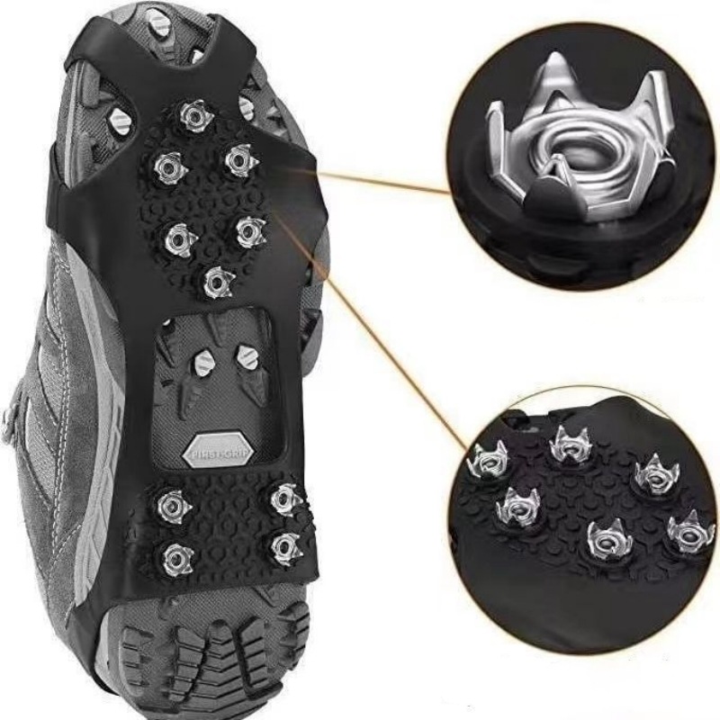 Ten-tooth steel nail snow anti-slip shoes with ice claws