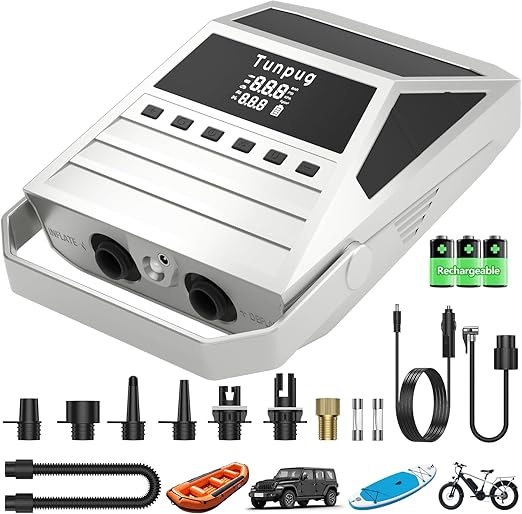 Outdoor multi-functional portable inflatable pump