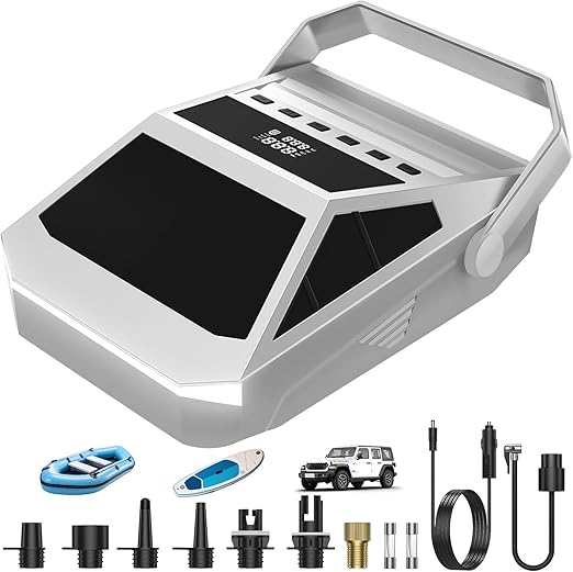 Outdoor multi-functional portable inflatable pump