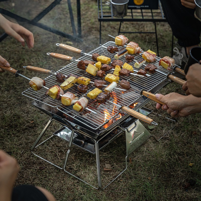 OutGearPro-MT-3 Multi-Function Windproof Camping Barbecue Grill
