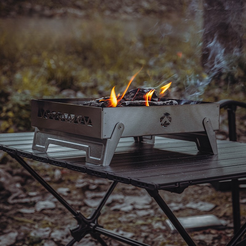 OutGearPro-MT-6-LT outdoor stainless steel fire bed