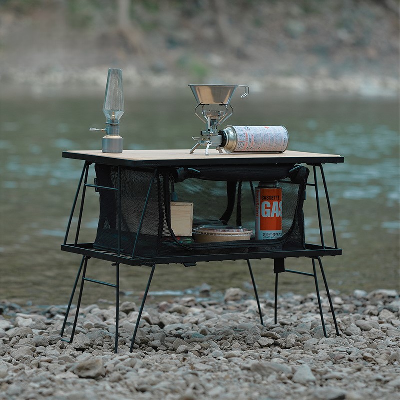 OutGearPro-T230 Wrought Iron Outdoor Folding Table