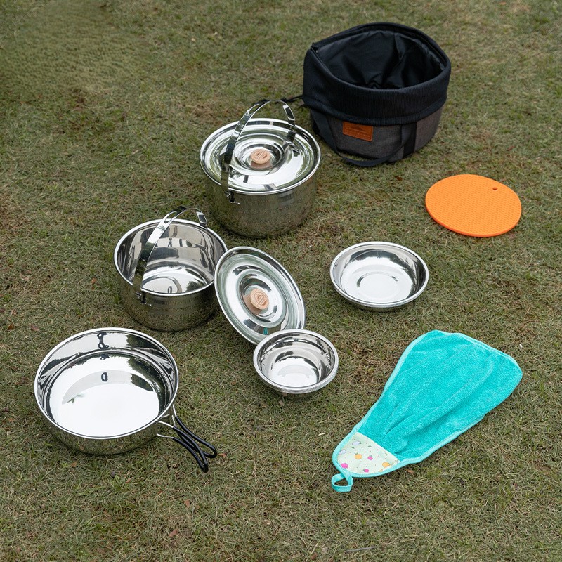 OutGearPro-MC-210 Stainless Steel Cookware Set