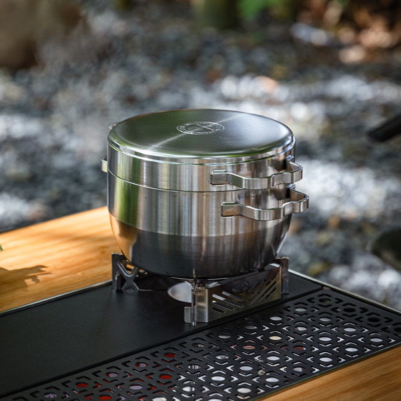 OutGearPro-DO-25 Thickened Stainless Steel Dutch Oven