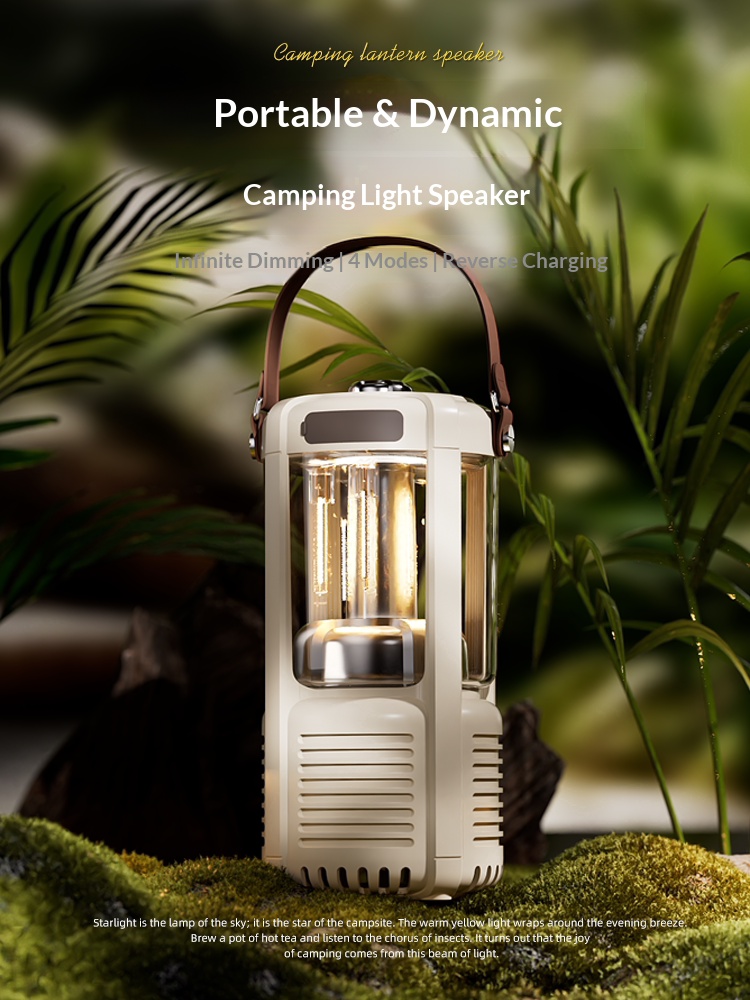 High-value appearance camping Bluetooth speaker with pulsating lights