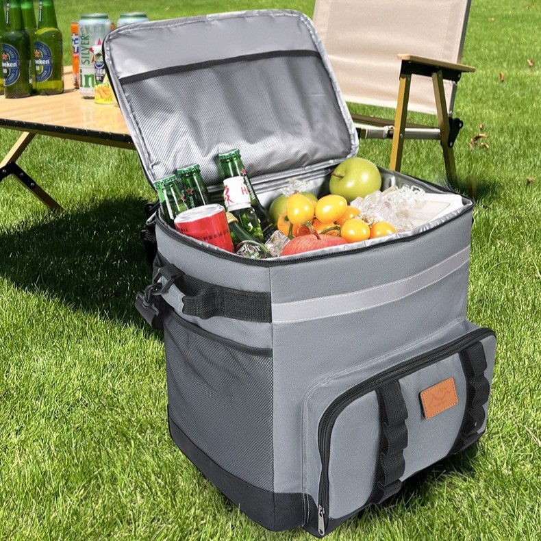 New outdoor camping large-capacity trolley refrigerated and insulated cooler