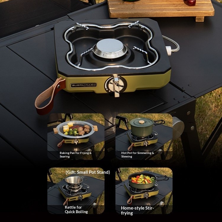 New outdoor portable camping split-type high-power shell-type stove