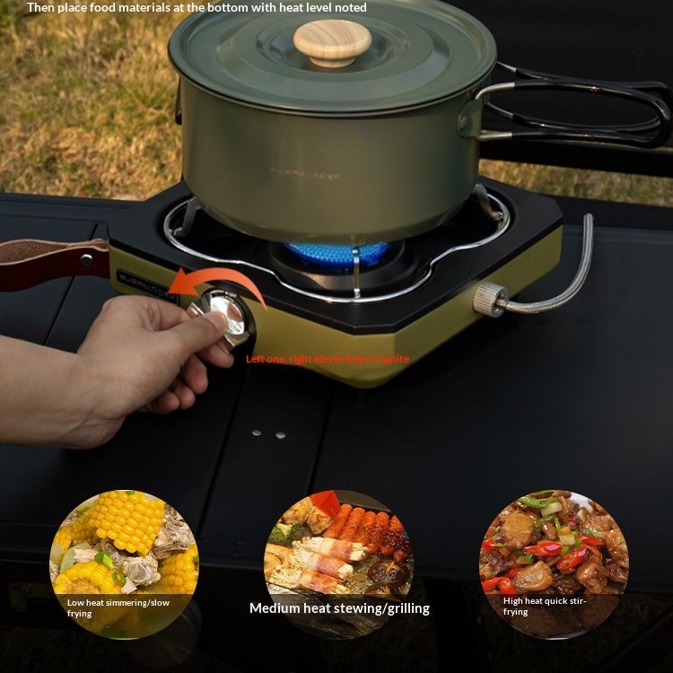 New outdoor portable camping split-type high-power shell-type stove