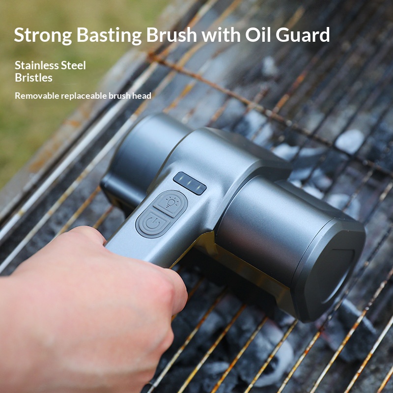 Stainless steel grill cleaning brush