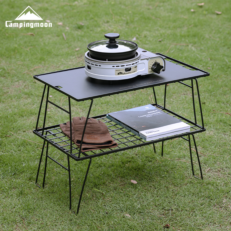 T-235 Outdoor Picnic Wrought Iron Folding Storage Table