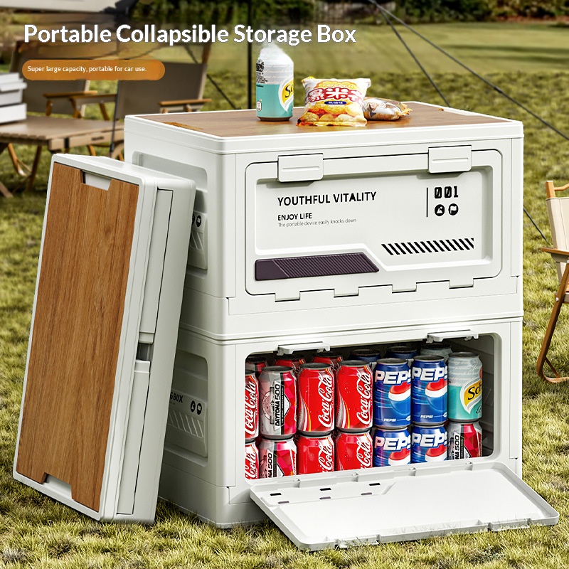 Outdoor camping multi-functional folding storage box