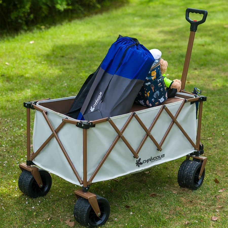 Outdoor portable folding camping car