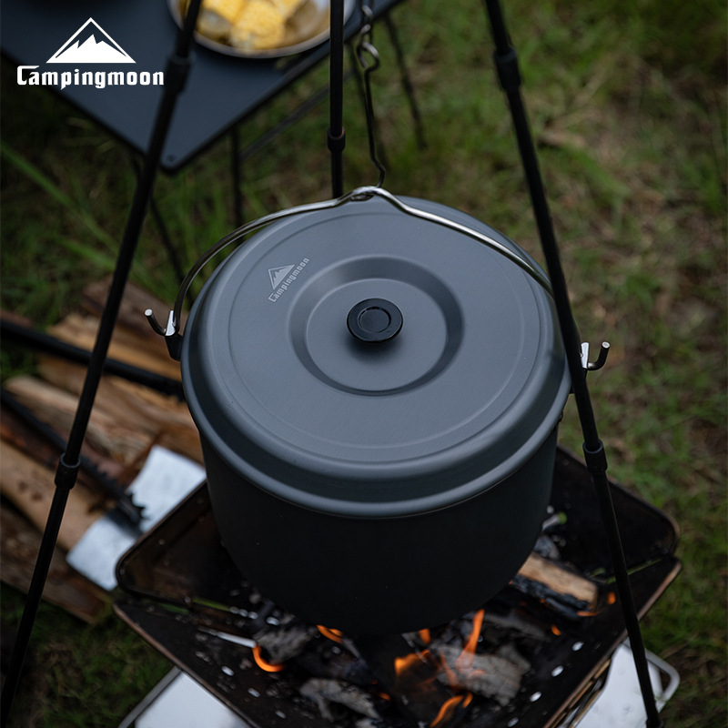Large Capacity Aluminum Alloy Camping Hanging Pot