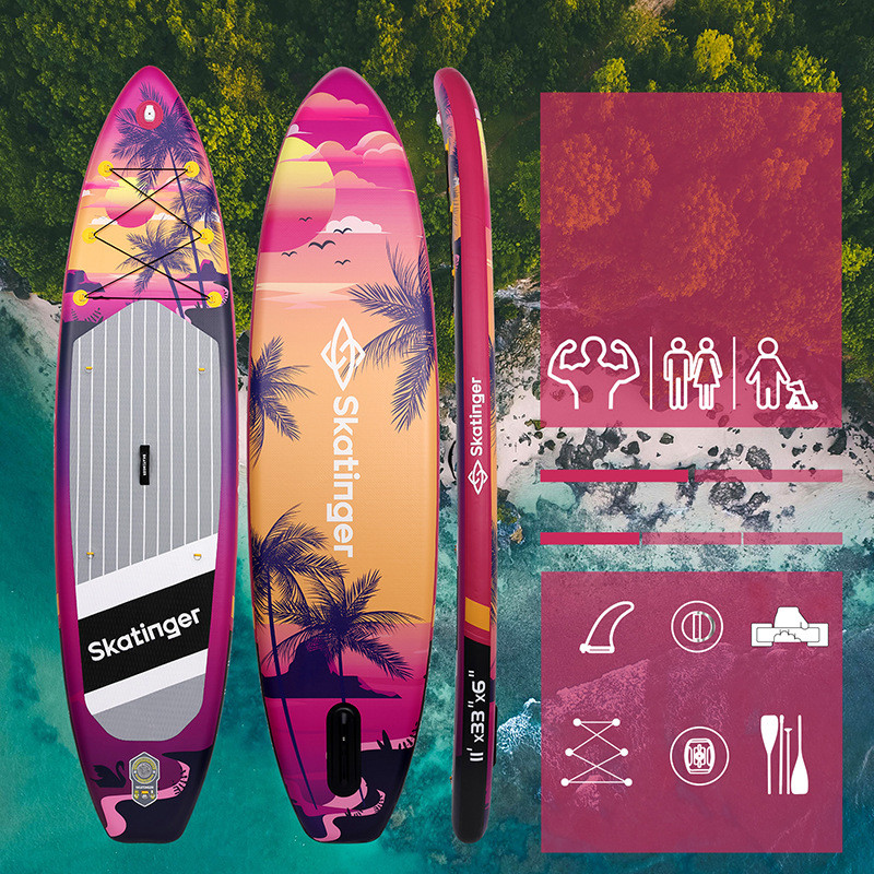 Stand-up inflatable paddleboard