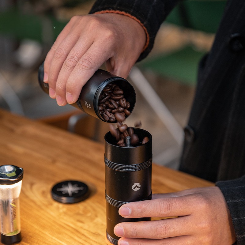 OutGearPro-CC-50 Black anodized aluminum alloy sealed coffee portioning and storage jar