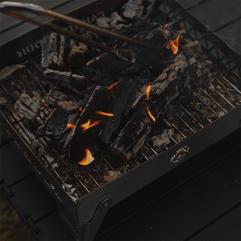 OutGearPro-MT-6-LT outdoor stainless steel fire bed