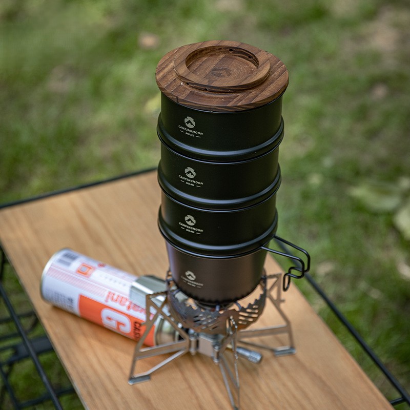 OutGearPro-BKS369 Stainless Steel Titanium-Plated Deepened Blackened Sierra Cup