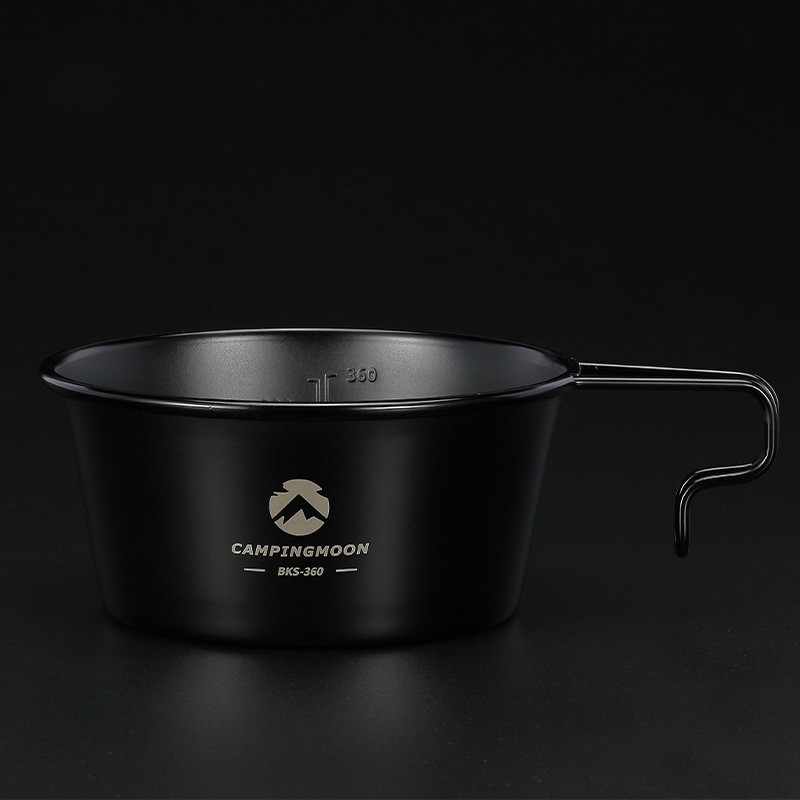 OutGearPro-BKS220 Stainless Steel Black Titanium-Plated Sierra Bowl