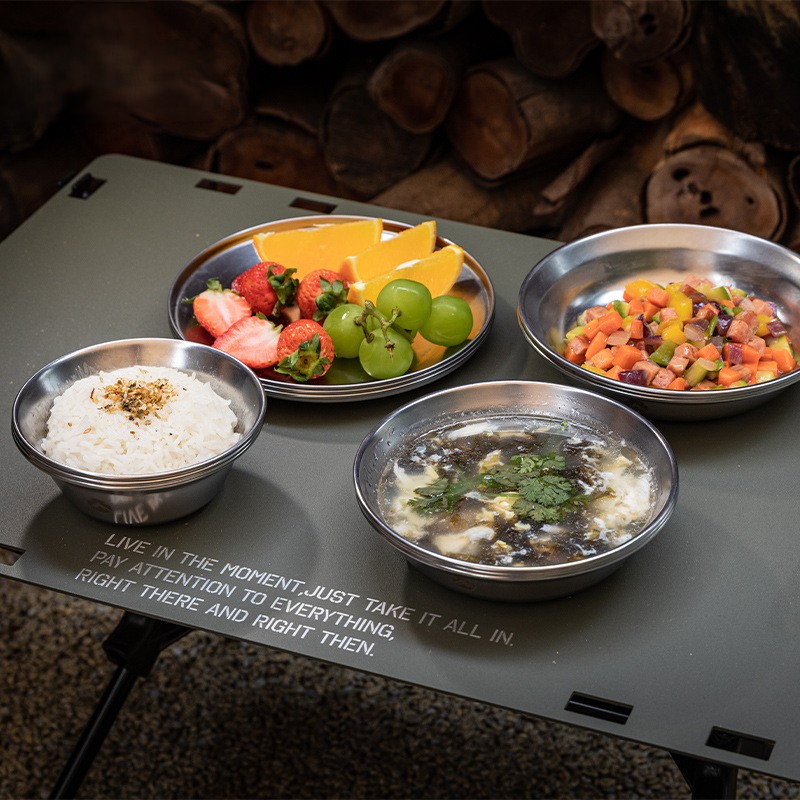 OutGearPro-S395 Stainless Steel Dinner Plate