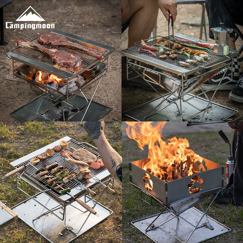 MT outdoor camping equipment-Firepit BBQ grill