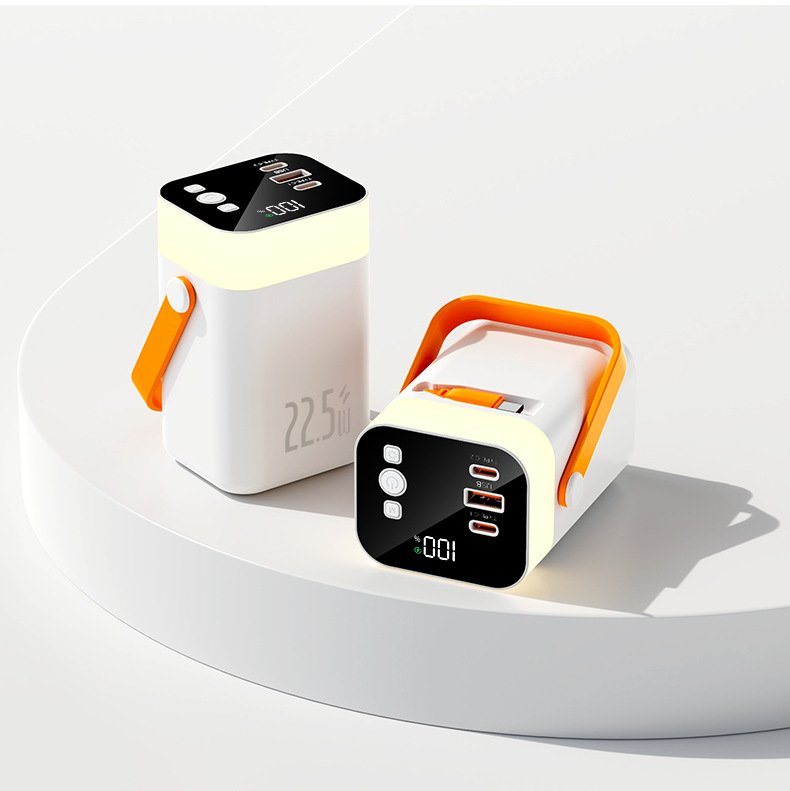 Outdoor portable colorful light mobile power bank