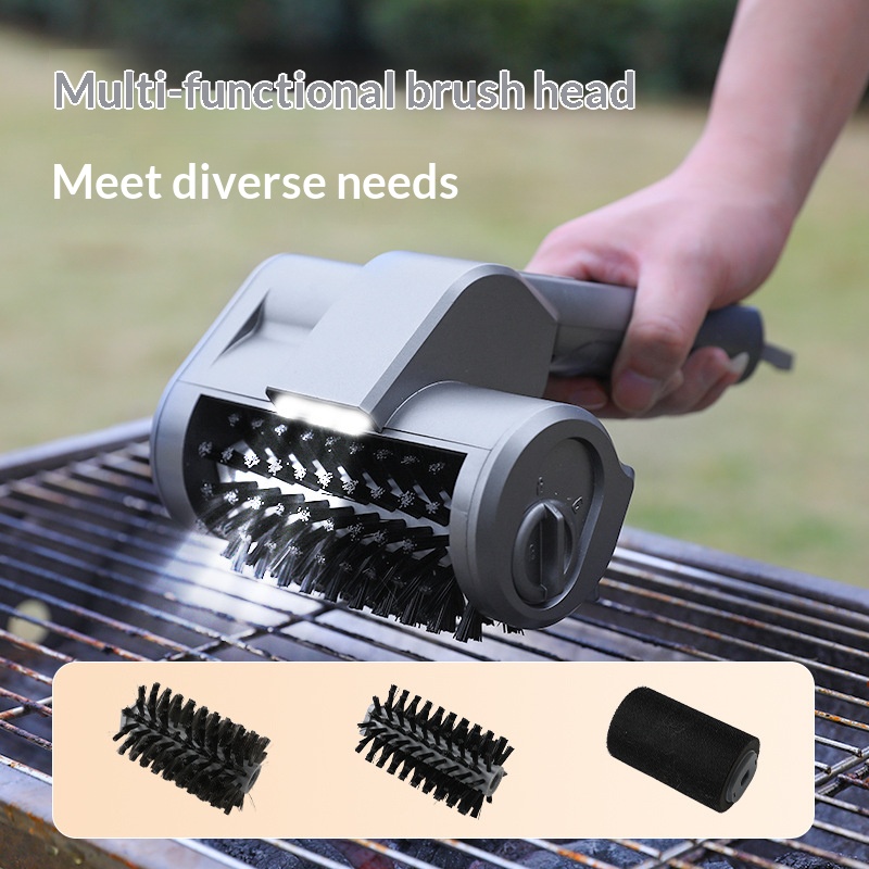 Stainless steel grill cleaning brush
