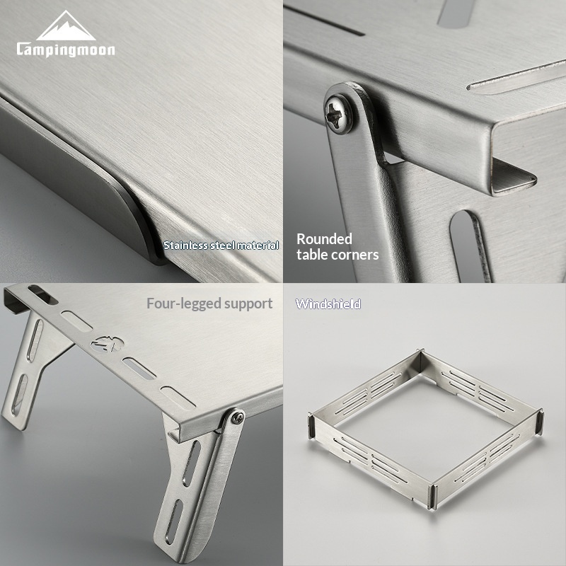 SK-310 Outdoor Stainless Steel Folding Table for Solo Use