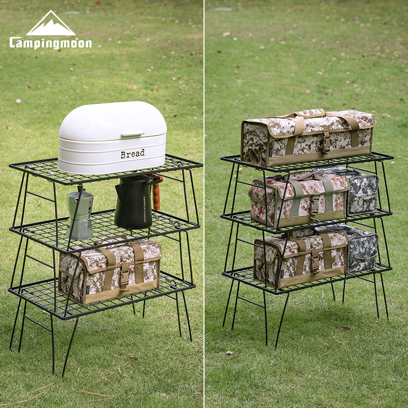 T-235 Outdoor Picnic Wrought Iron Folding Storage Table