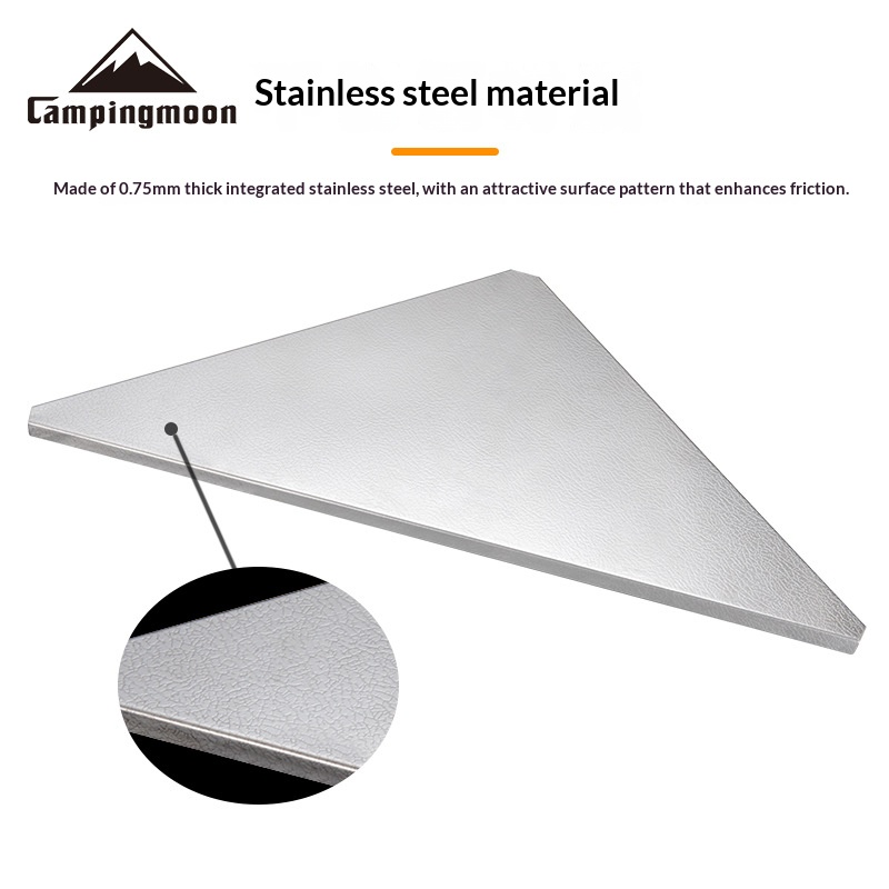 T-2306 Stainless Steel Patterned Triangular Top Plate