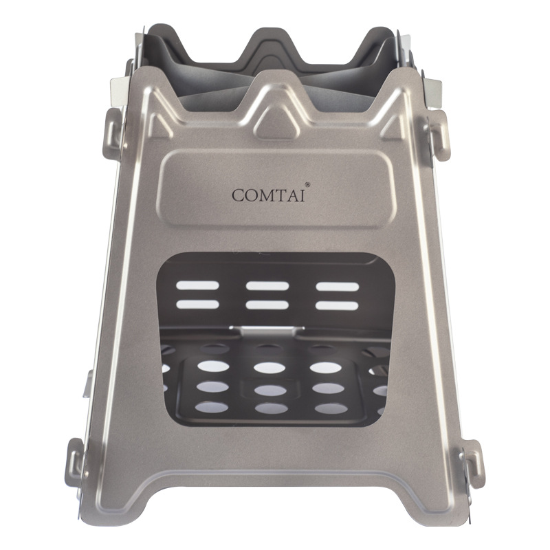 Outdoor camping titanium alloy firewood stove