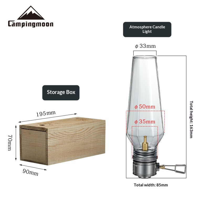 T-1 Outdoor Wickless Candle Gas Lamp