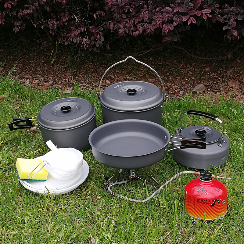 MC-700 Camping Cookware Set for 7-8 Persons