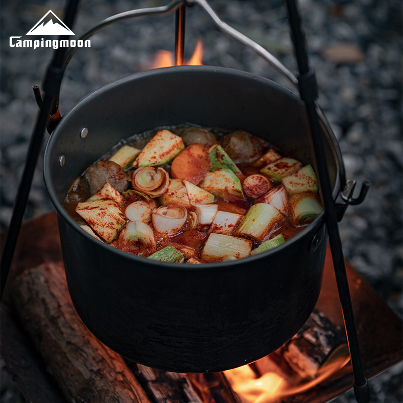 Large Capacity Aluminum Alloy Camping Hanging Pot