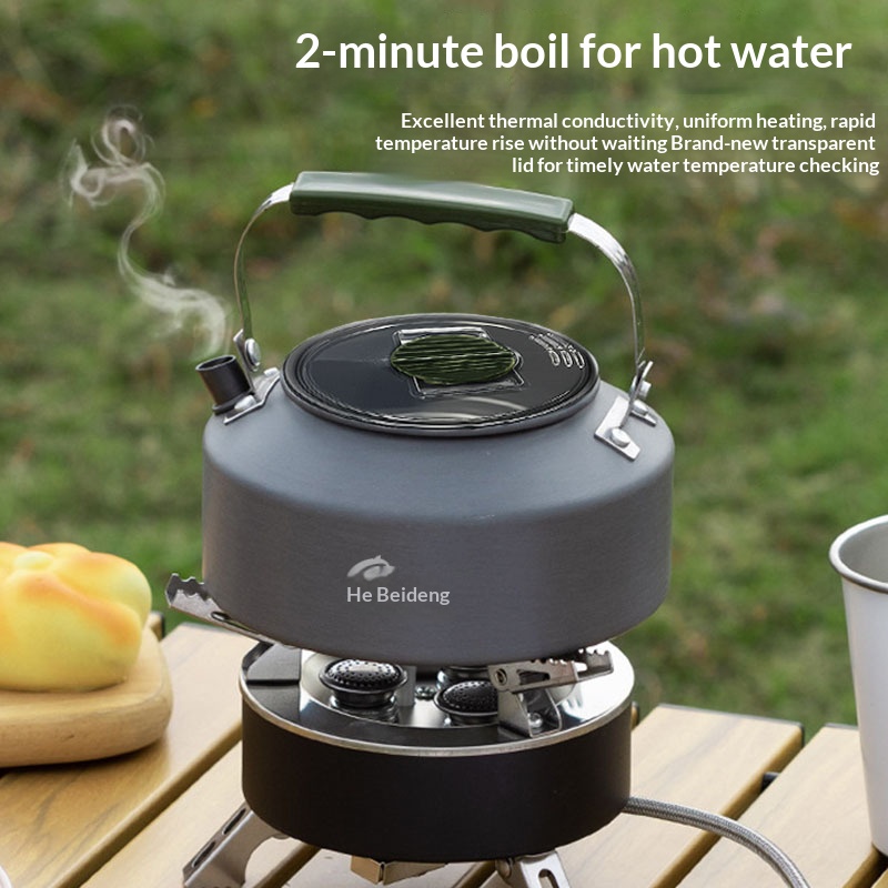 Portable camping cookware set for outdoor use