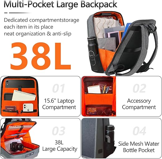 Laptop solar backpack