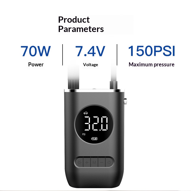 Wireless mini inflatable pump