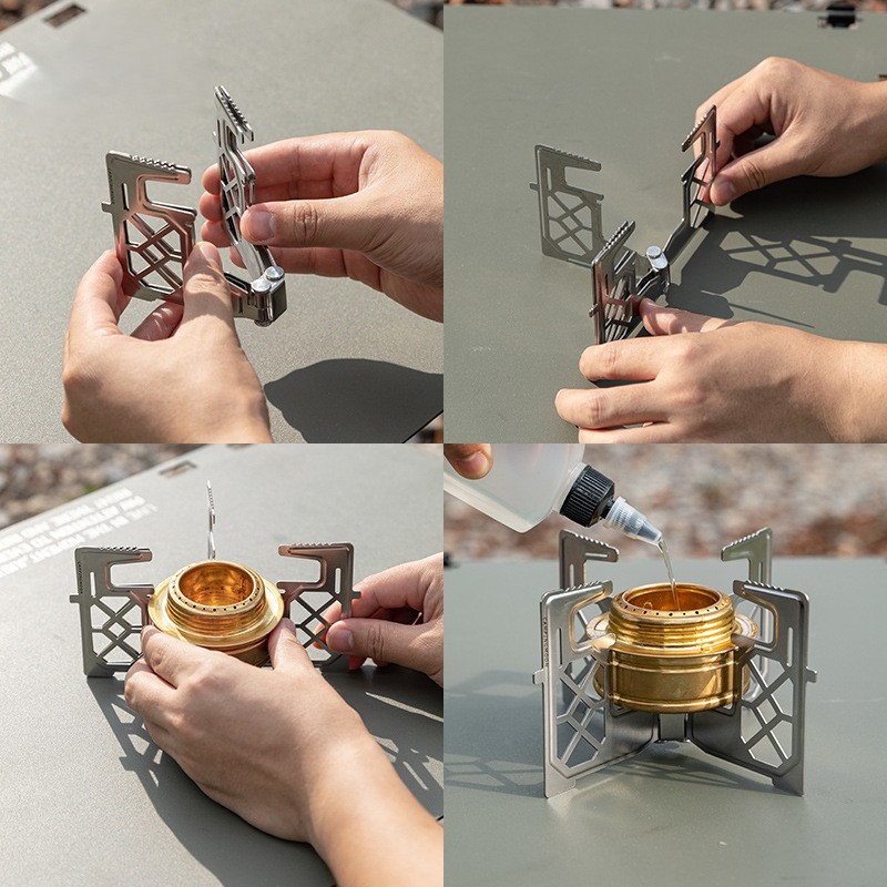 OutGearPro-AS-1 Brass Alcohol Stove