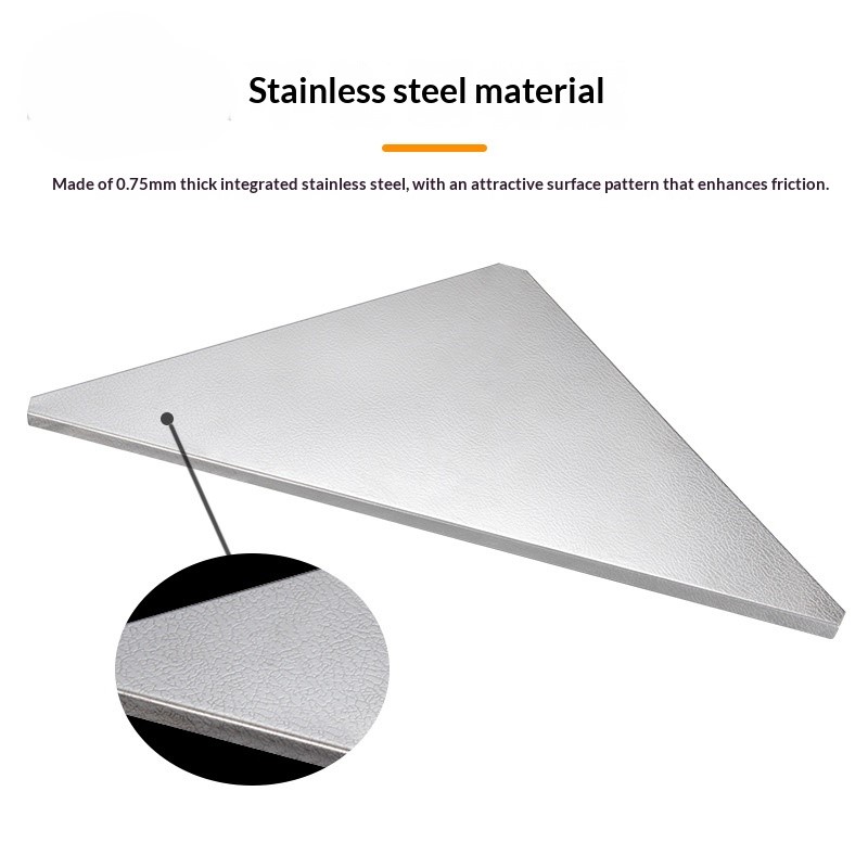 OutGearPro-T-2306 Stainless Steel Patterned Triangular Top Plate