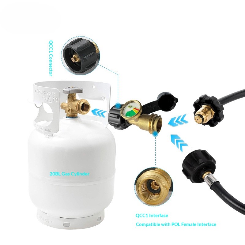 OutGearPro-PZ-107 QCC with Pressure Gauge