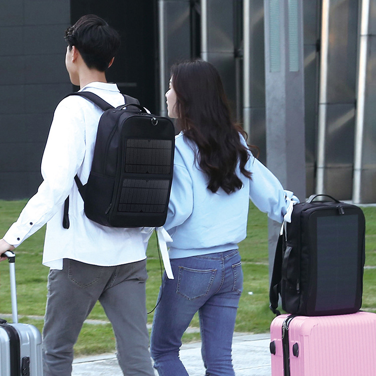 14W solar emergency charging backpack