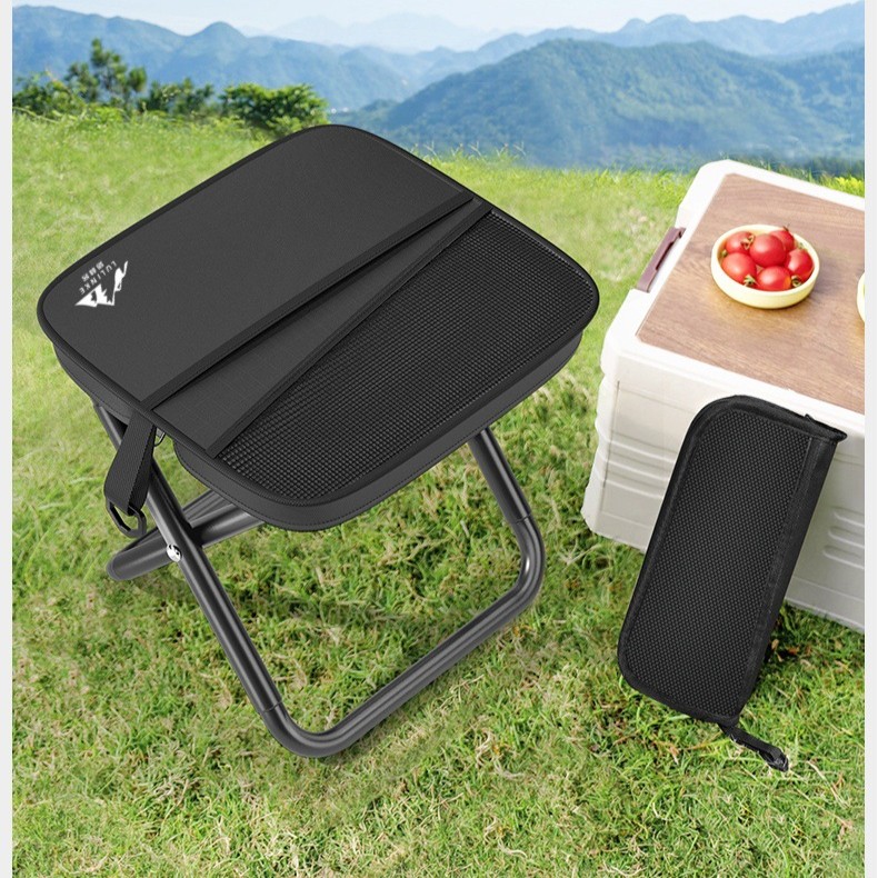 Outdoor camping and hiking handheld portable stool