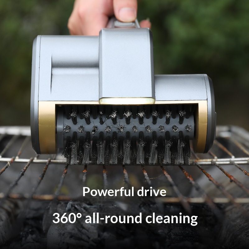 Stainless steel grill cleaning brush
