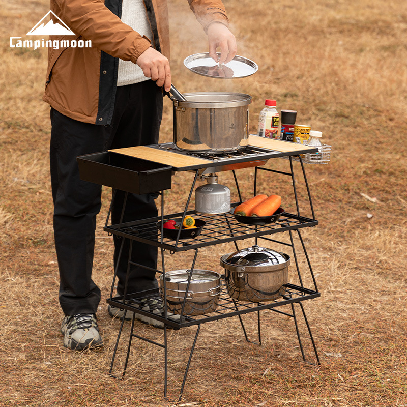 CK-2G Outdoor Camping Foldable IGT Module Barbecue Table